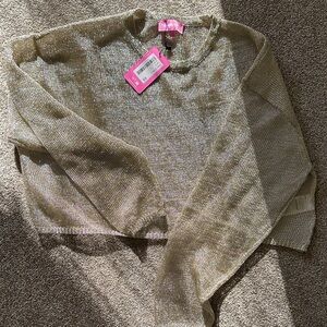 Edikted Metallic Cropped Top  NWT